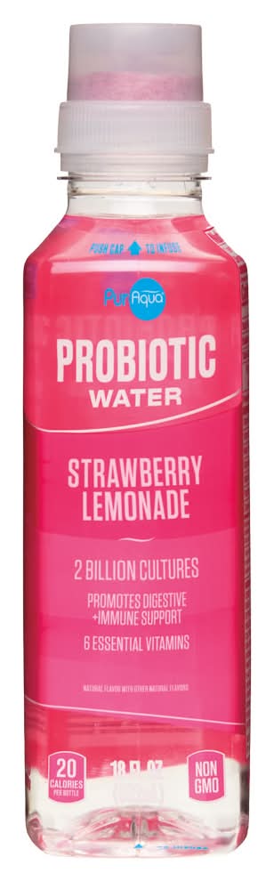 PurAqua Strawberry Lemonade Probiotic Water