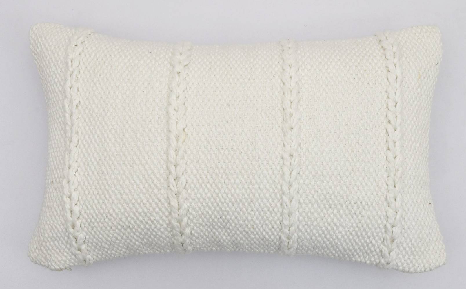 allen + roth 12-in x 20-in Ivory Oblong Indoor Decorative Pillow | VO-SU-2204-005-B