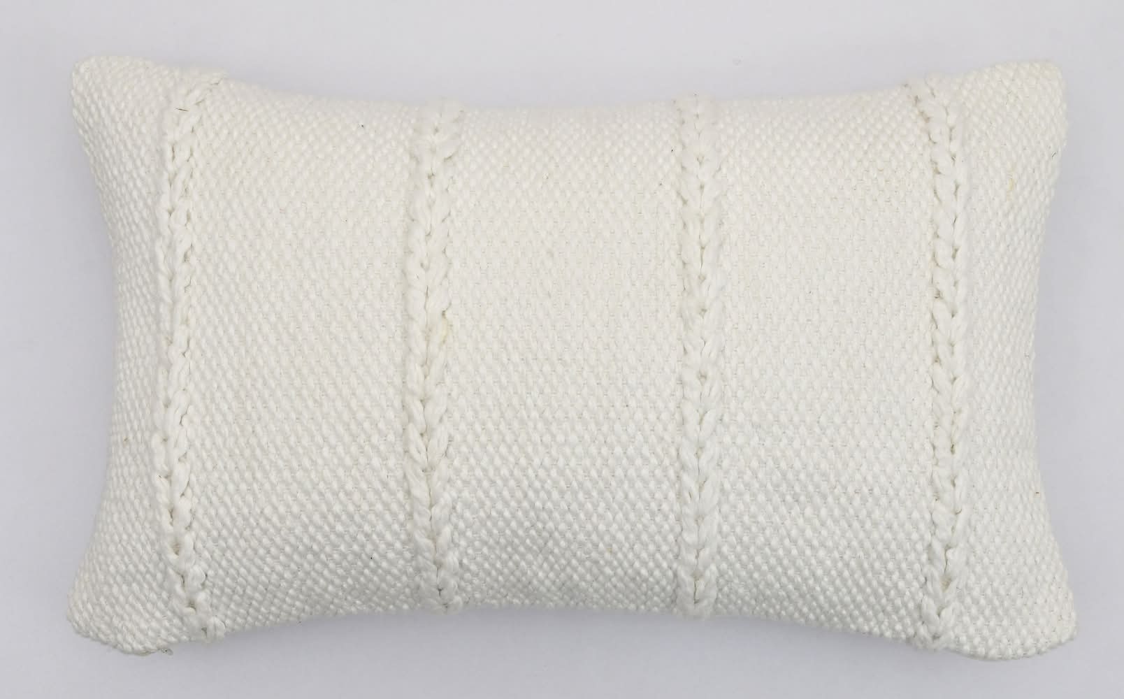 allen + roth 12-in x 20-in Ivory Oblong Indoor Decorative Pillow