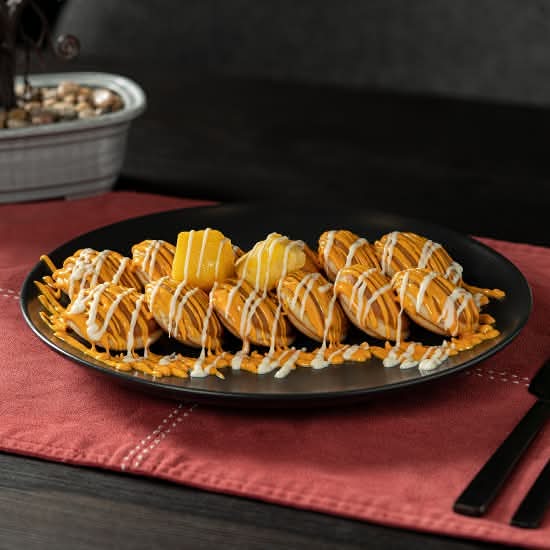 Mango and Citrus Mini Pancakes