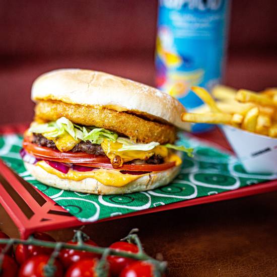 Menu hamburger biggy mix 🐓🐂 🍟🥤