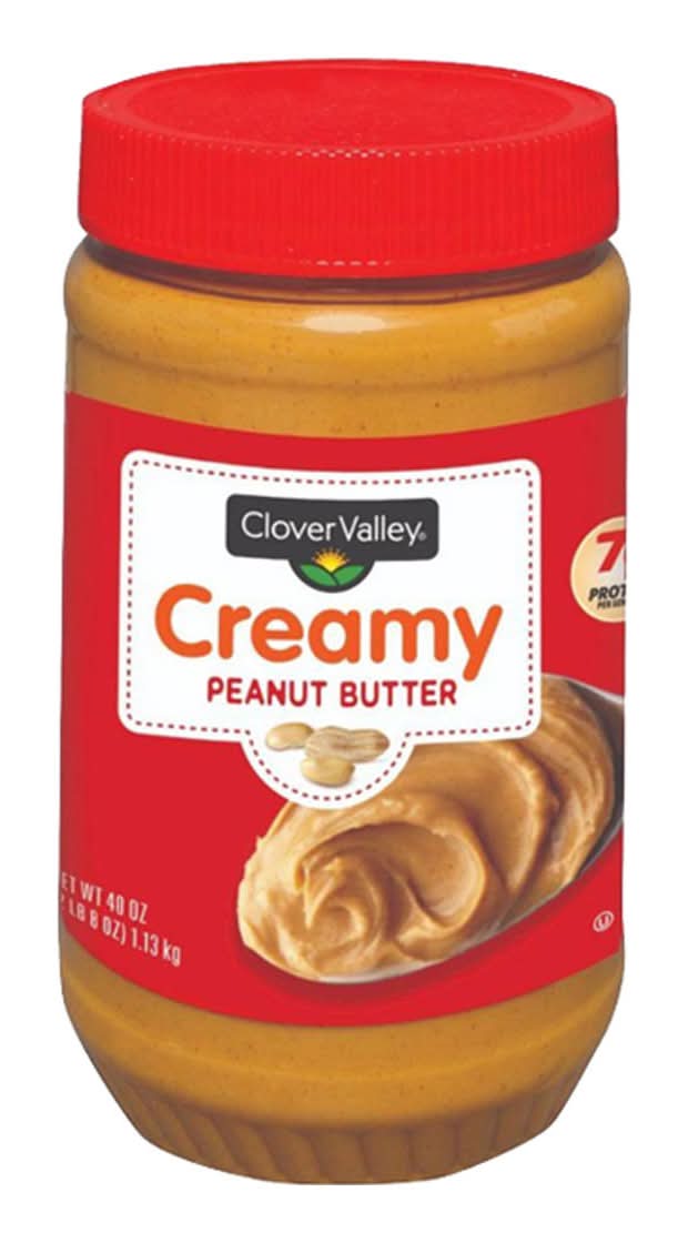 Clover Valley Creamy Peanut Butter 40 Oz