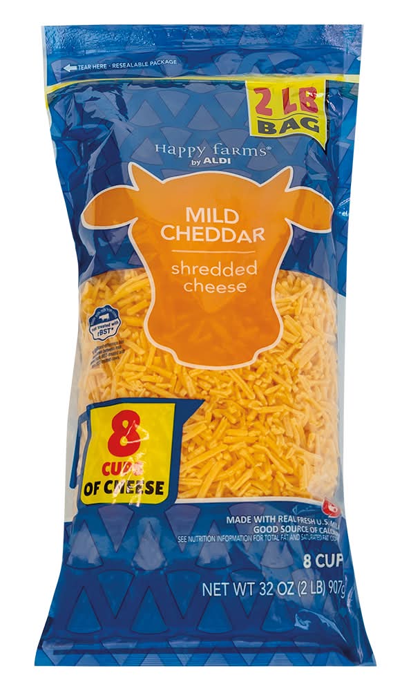 Happy Farms Mild Cheddar Shredded Cheese (32 oz)