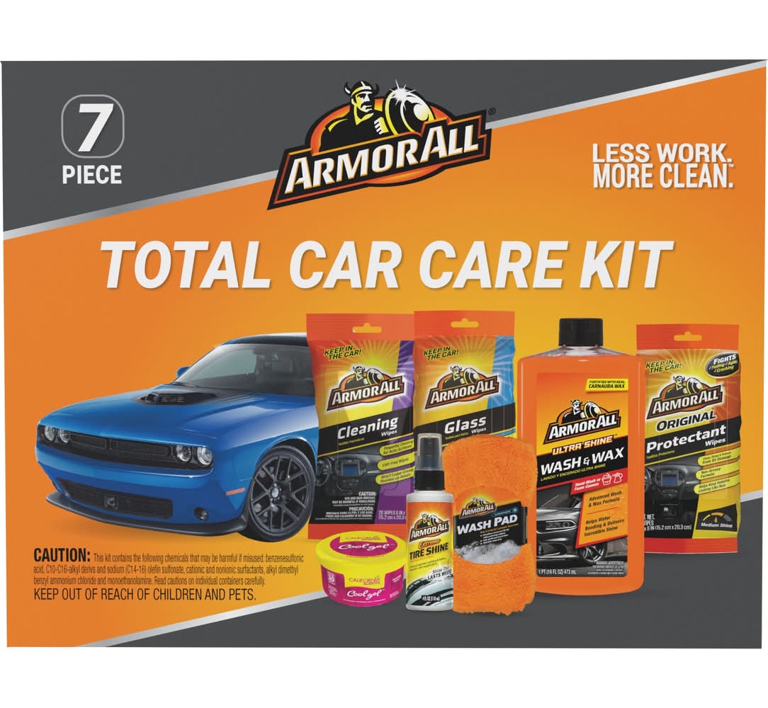Armor All Car Care Kit 7 -Count Liquid Car Exterior Cleaner