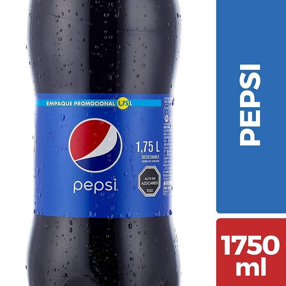 Pepsi gaseosa sabor cola (1.75 l)