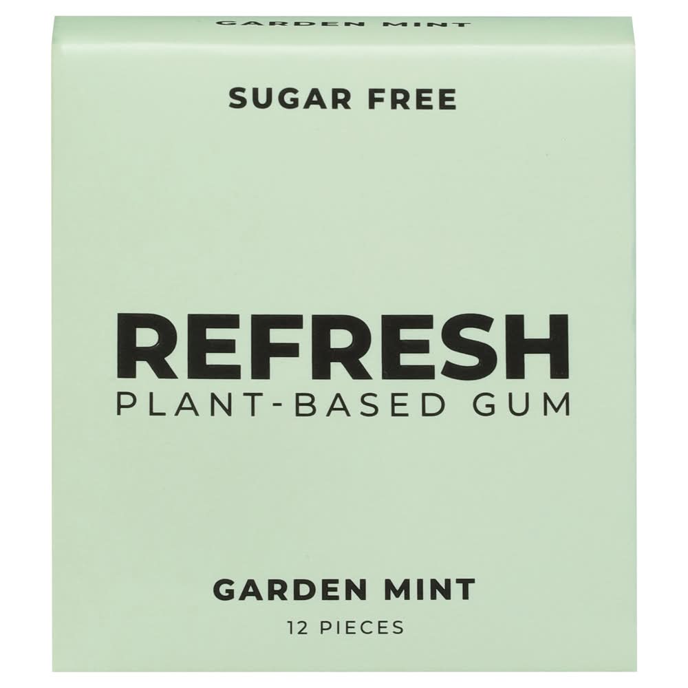 Refresh Plant-Based Gum Garden Mint (12 ct)