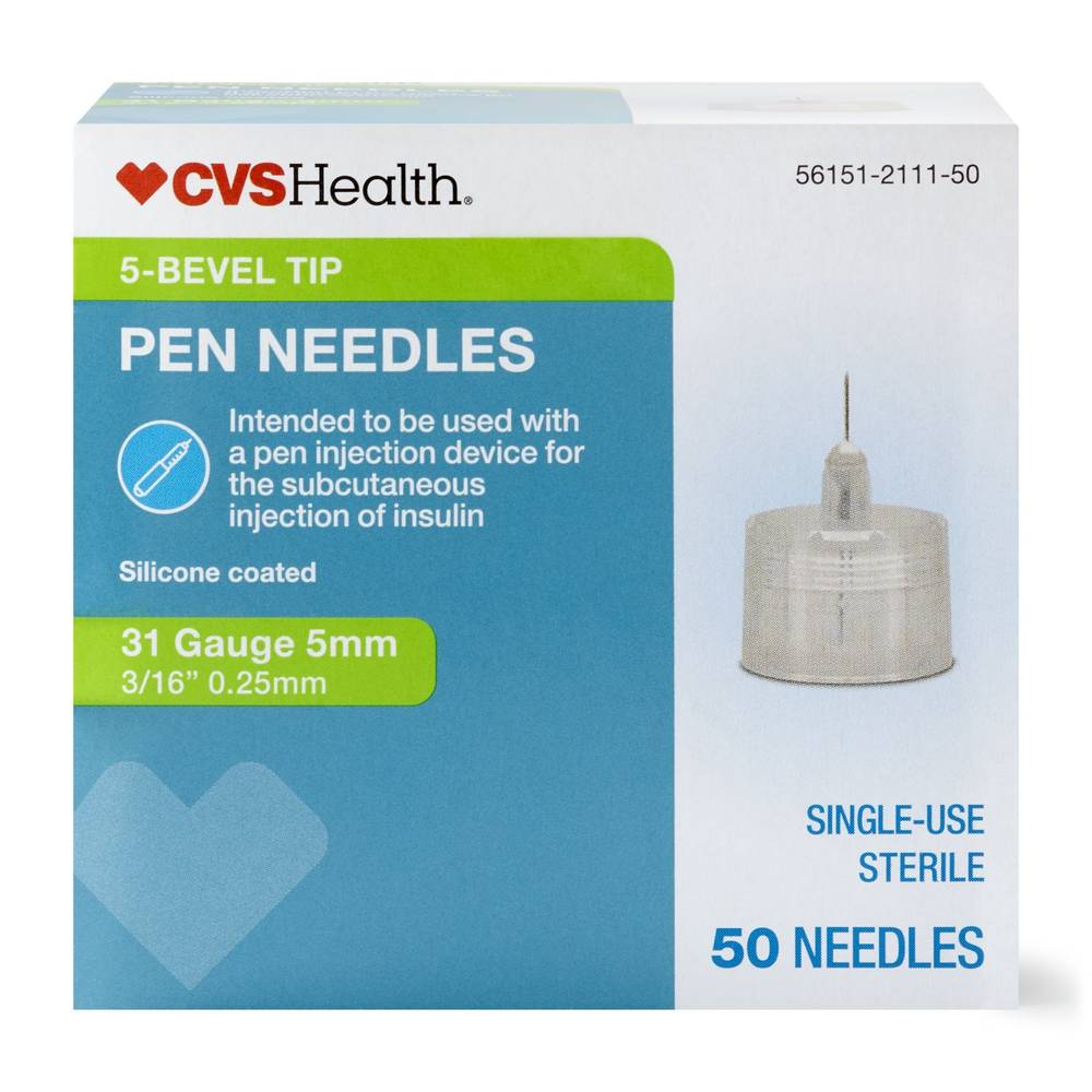 CVS Health Pen Needle, 31G 5mm