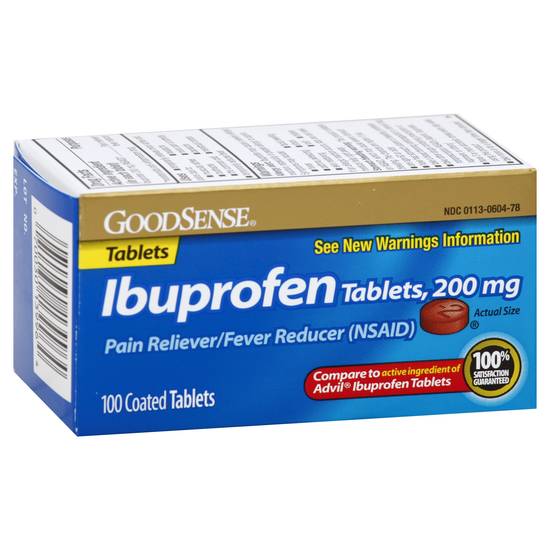 Goodsense Ibuprofen 200 mg Pain & Fever Relief Tablets (100 ct)