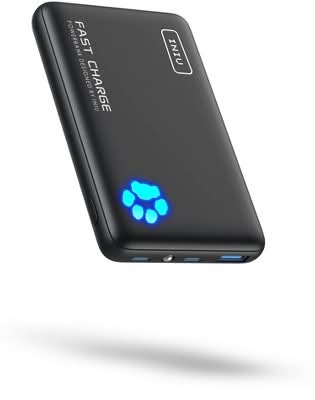 INIU Powerpaw Portable Charger 22.5w 10000mah, Black
