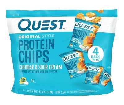 Quest Protein Chips, Cheddar & Sour Cream (4 x 1.1 oz)