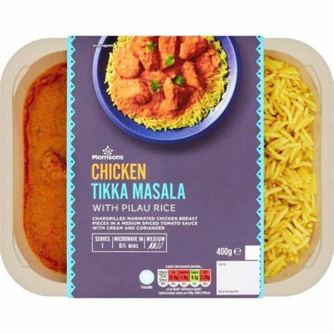 Morrisons Chicken Tikka Masala With Rice