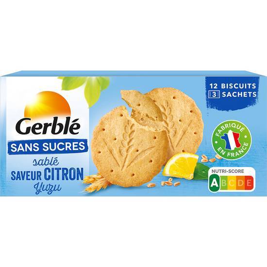 Gerblé - Biscuits sans sucres ajoutés (citron yuzu)