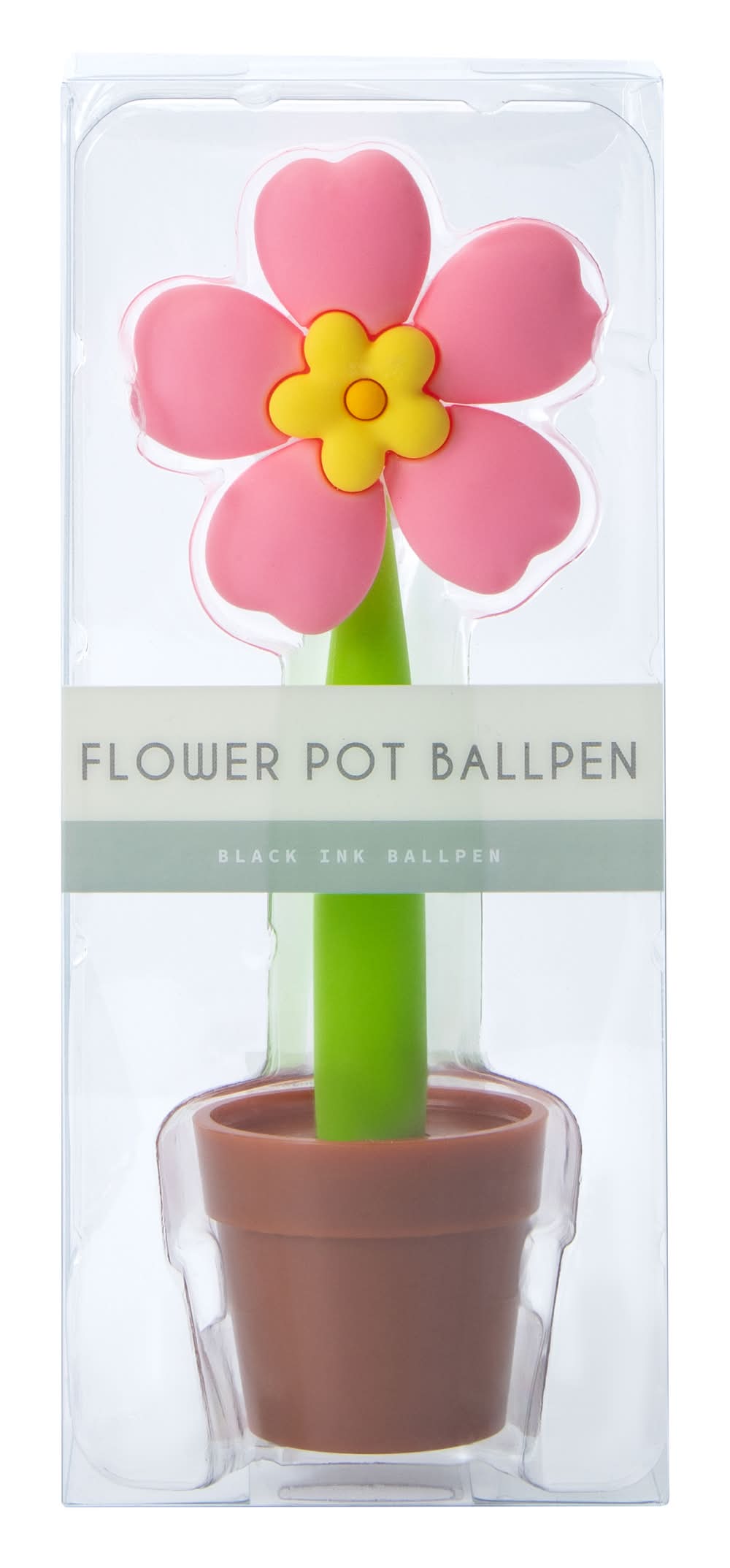 Flower Pot Ballpen Pink