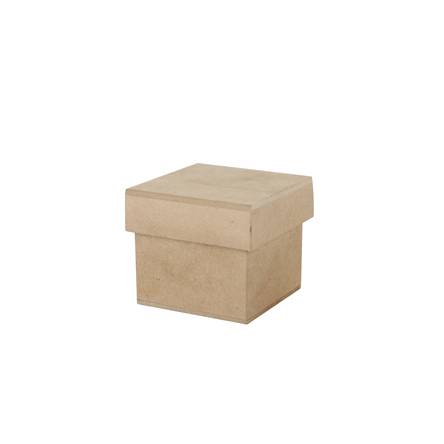 Caja cubo de regalo natural