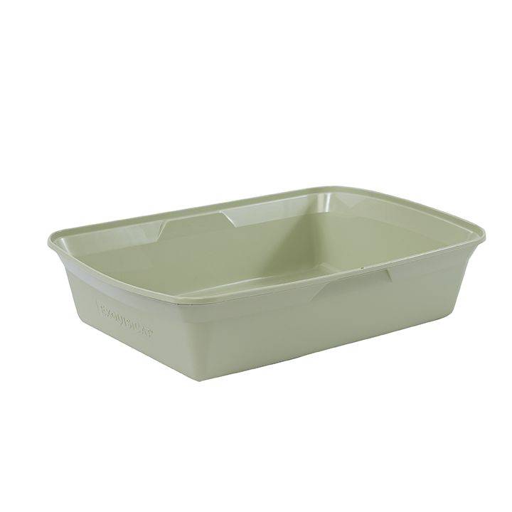 ExquisiCat Sage Open Litter Pan with Storage (Size: X Large)