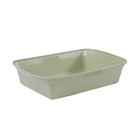 Exquisicat Sage Open Litter Pan With Storage (x large)