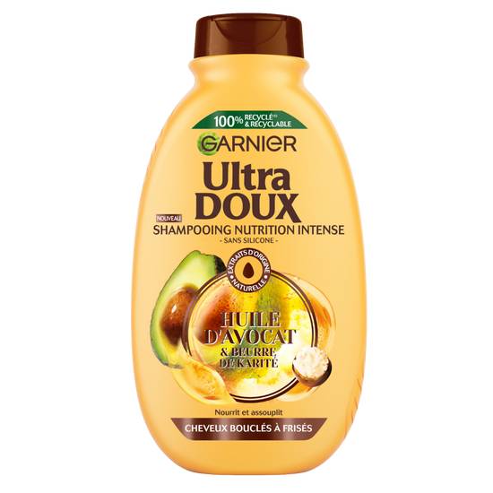 Garnier - Ultra doux shampoing nutrition intense avocat karité (300 ml)