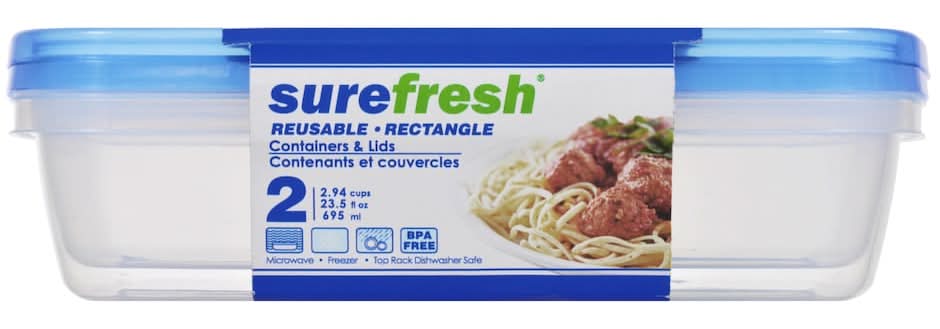 Surefresh Rectangular Container With Lids (2 ct)