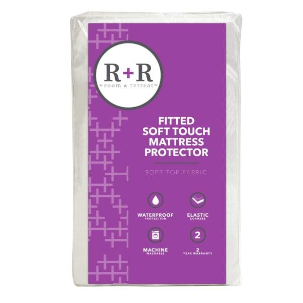 R+R Waterproof Fitted Mattress Protector, Full