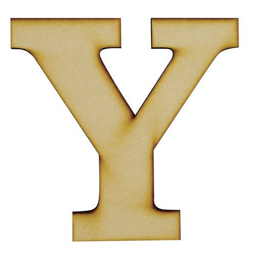 Mdf · Figura de madera mdf letra y de 16 cm (206,9 g)