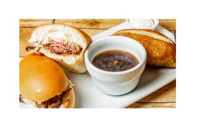 Order French Dip Sandwich food online from Lindburgers store, Jupiter on bringmethat.com