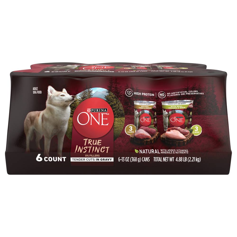 Purina One One True Instinct Tender Cuts in Gravy (4.9 lbs)