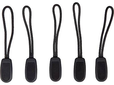 Travelon Nylon Zip Extensions Set, Black (5 ct)