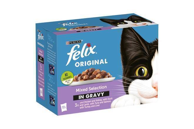 Felix Mixed Selection in Gravy Wet Cat Food 100g 12pk