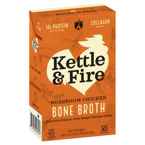 Kettle & Fire Bone Broth (mushroom chicken)