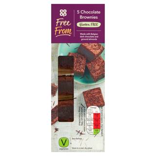 Co-op Free From 5 Chocolate Brownies