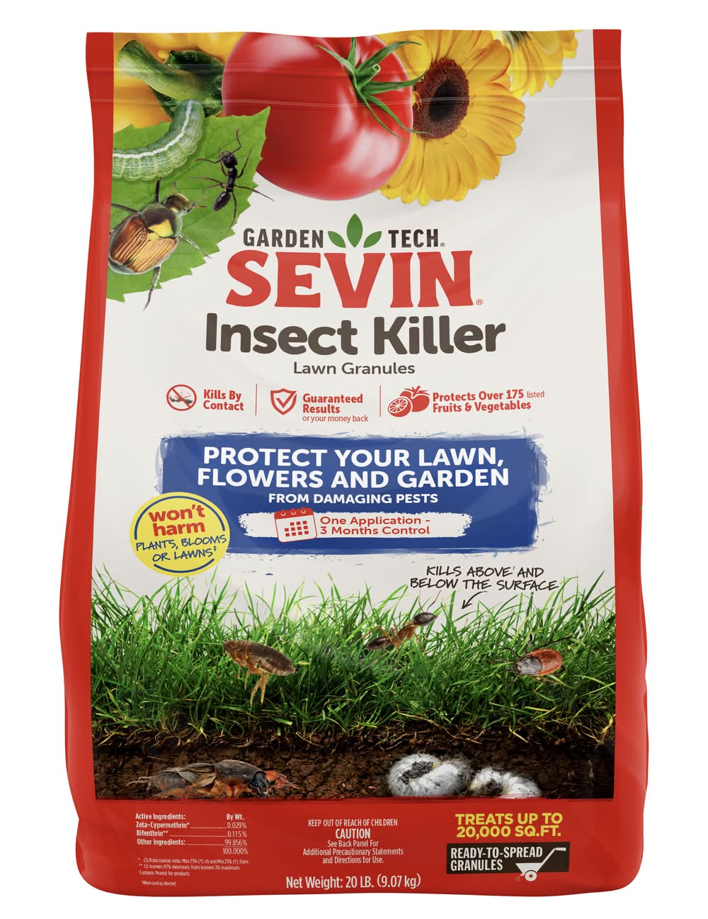 Sevin Granules 20 -lb Lawn insect control