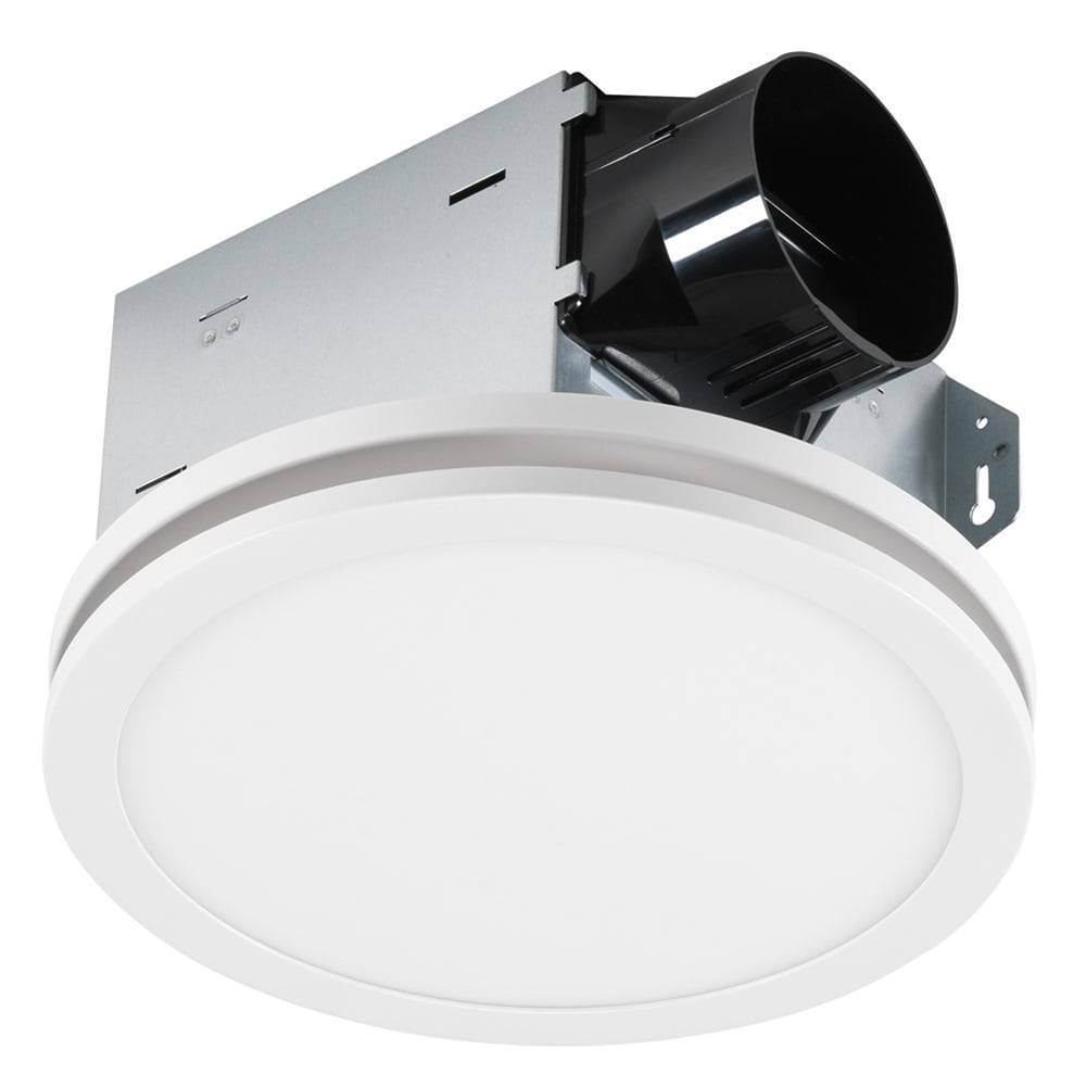 Utilitech Ventilation fan 1.5-Sone 100-CFM White Decorative Lighted Bathroom Fan, ENERGY STAR | 7115-03