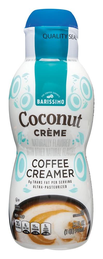 Barissimo Coffee Creamer, Coconut Creme (32 fl oz)
