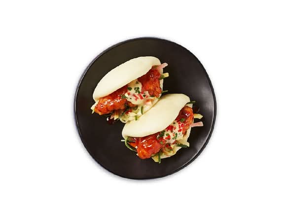 korean fried chicken bao buns