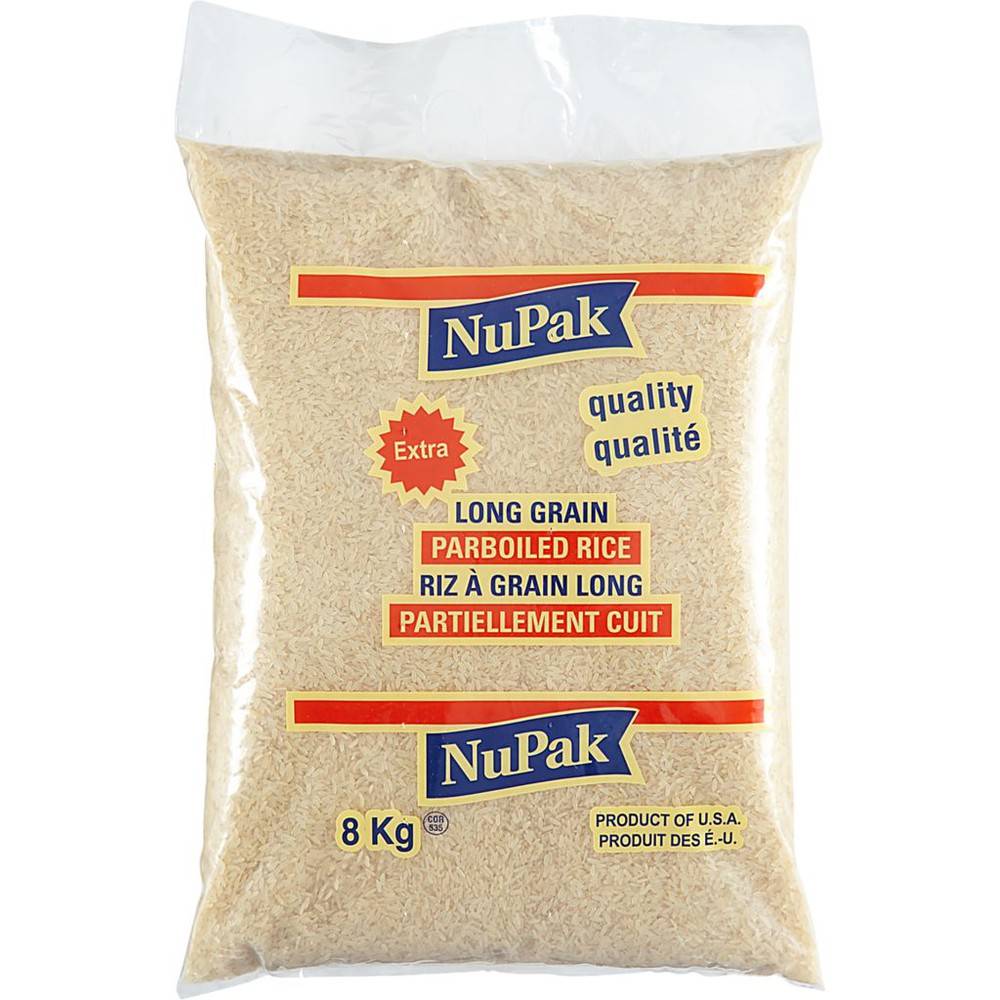 Nupak Parboiled Rice, Club pack (8 kg)