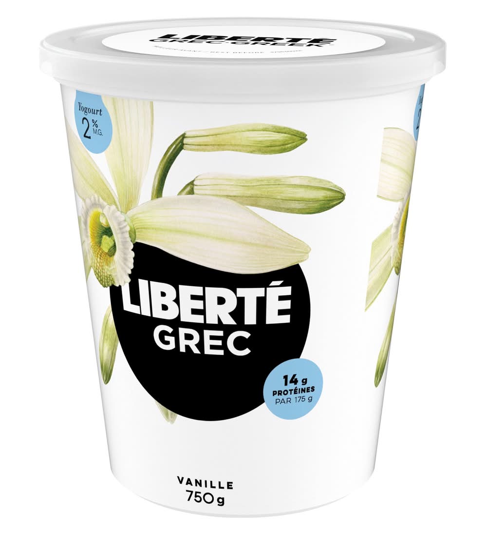 Liberté yogourt grec 2% m.g - greek yogurt 2% m.f (vanille)
