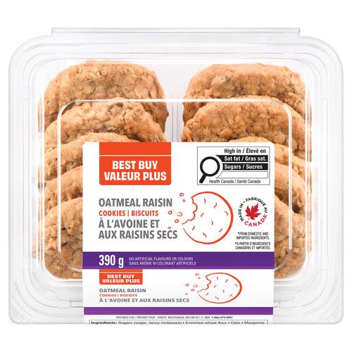 Best Buy Cookies Oatmeal Raisin 390 g