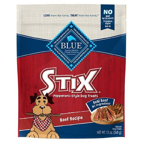 Blue Buffalo Stix Pepperoni-Style Dog Treats Beef - 13.0 OZ