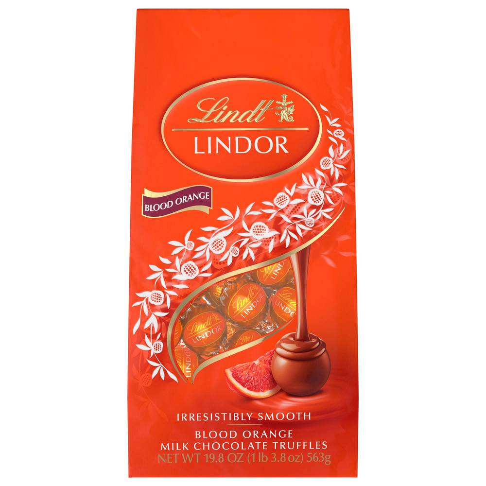 Lindt Lindor Milk Chocolate Tuffles (blood orange)