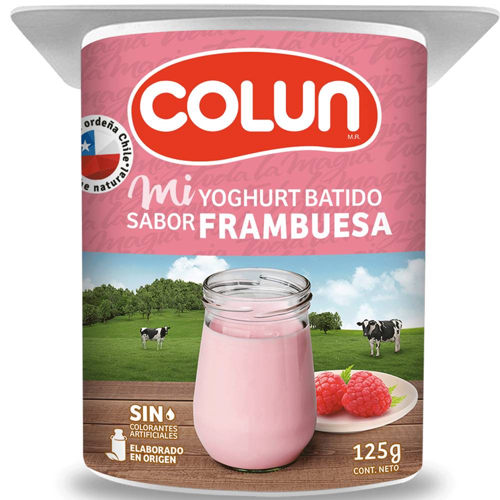 Colun yogurt batido sabor frambuesa (125 g)