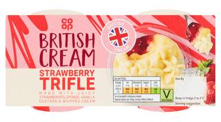 Co-op Strawberry Trifle 2 x 125g