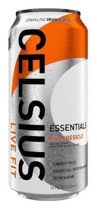 Celsius Essentials Sparkling Energy Drink, Orangesicle (16 fl oz)