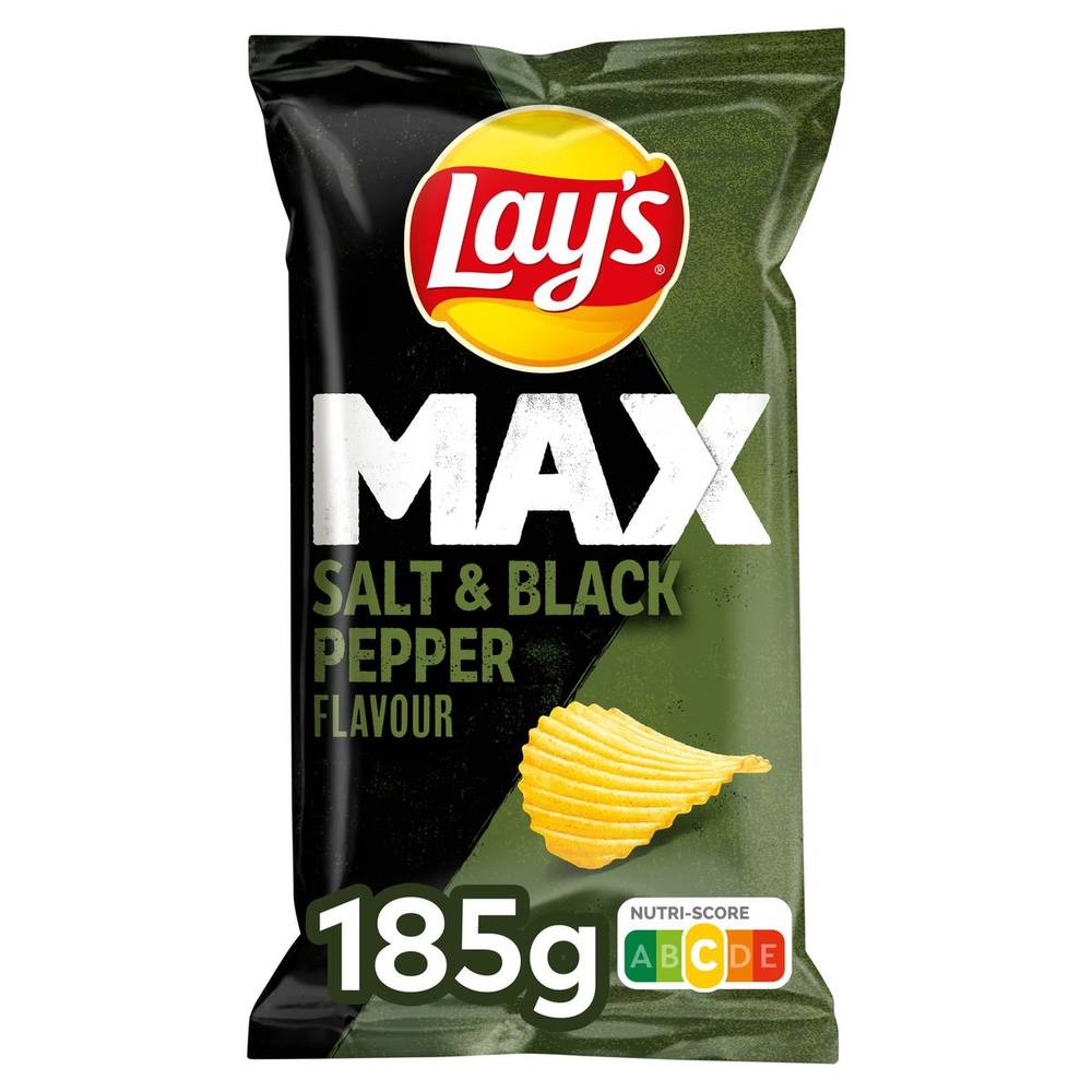 Lay''s Max Chips Poivre & Sel 185 gr