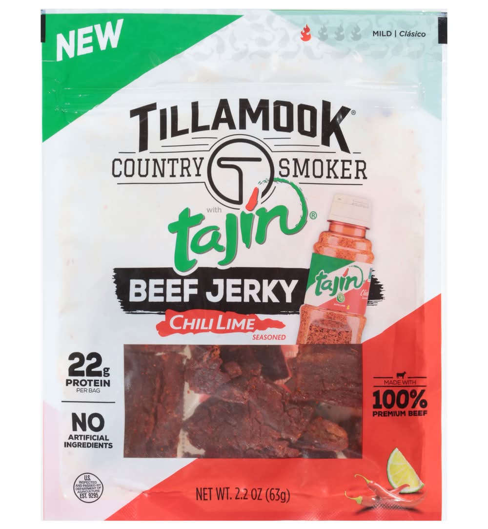Tillamook Country Smokers Mild Chili Lime Seasoned With Tajin Beef Jerky (2.2 oz)