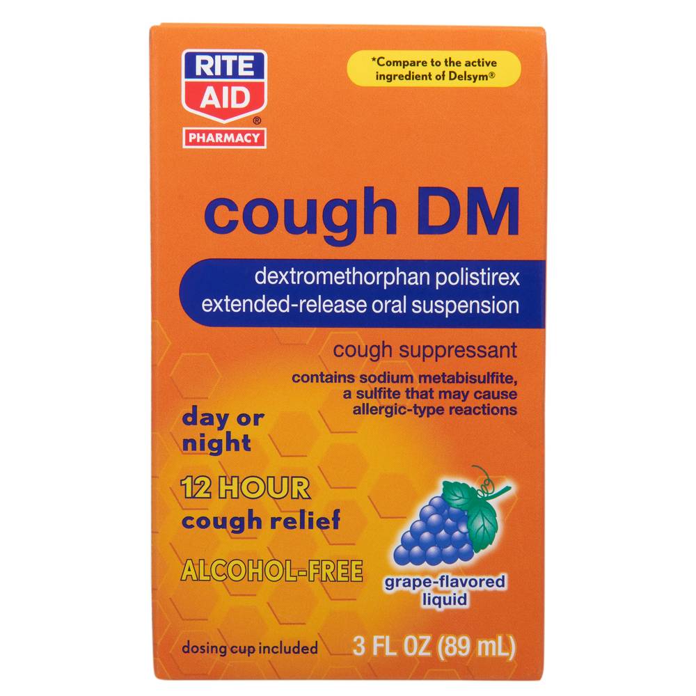Rite Aid Cough Dm Syrup With 12 Hour Relief (grape )