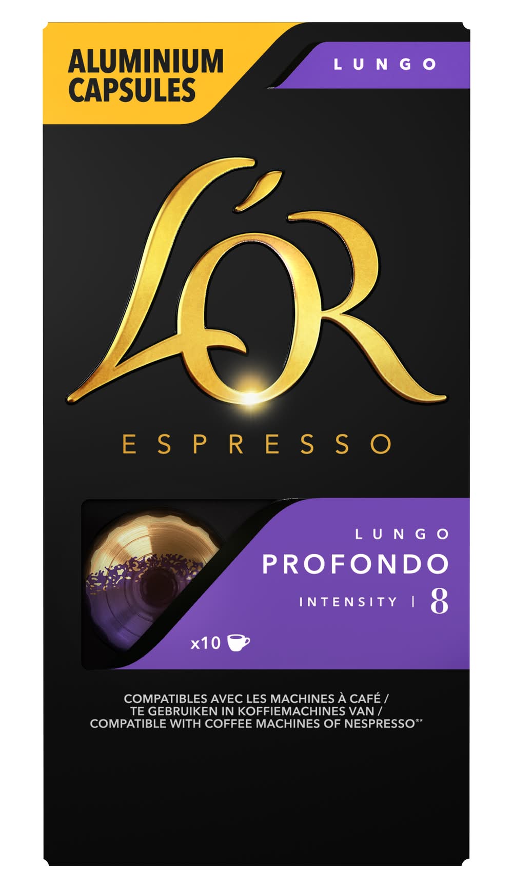 L'OR - Café en capsules espresso lungo profondo intensité 8 (10)