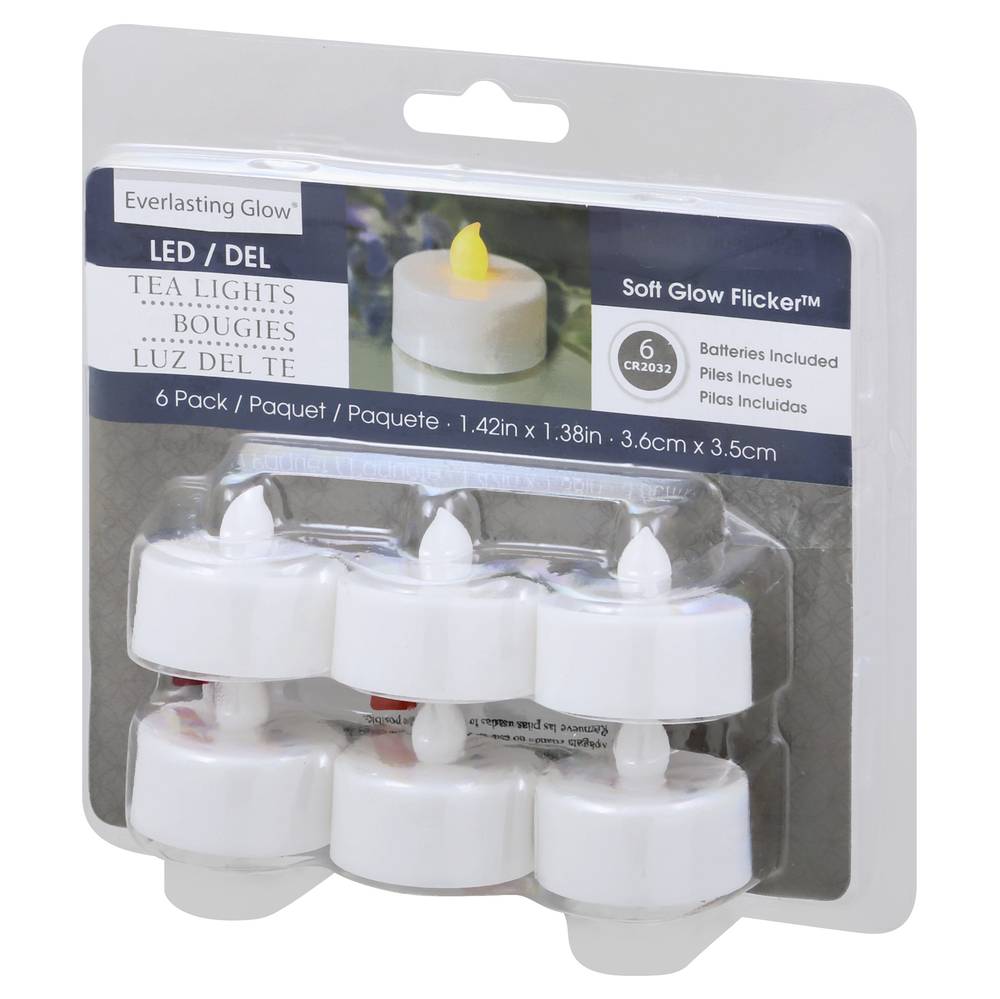 Everlasting Glow Soft Glow Flicker Led Tea Lights