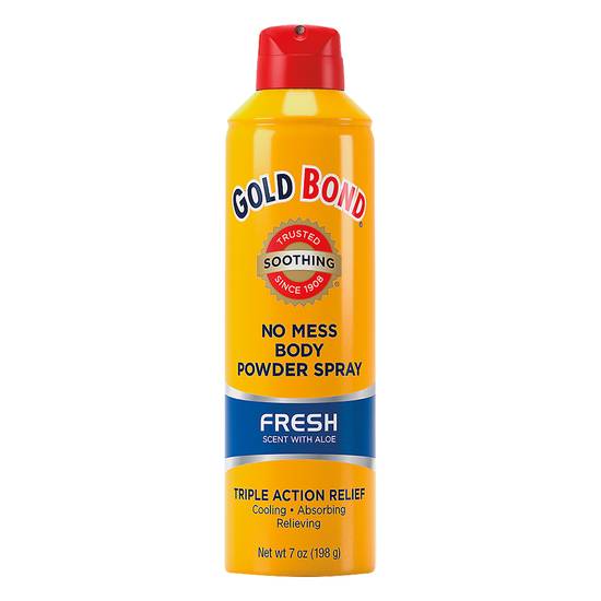 Gold Bond No Mess Body Powder Spray Fresh Scent (7 oz)