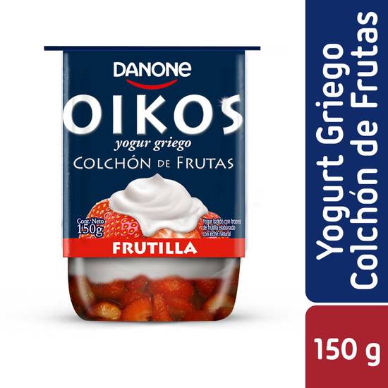 Danone yogur griego oikos colchón de frutilla (150 g)