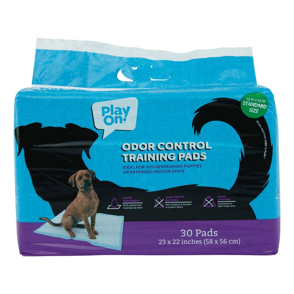 Play On Odor Control Training Pad, 30 Count, 22 x 23